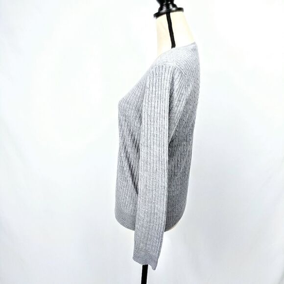 Luxe 360 Designer Originals Cableknit Sweater - Picture 5 of 7